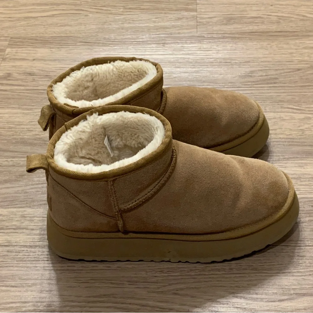 UGG Classic Ultra Mini Platform Boots in Chestnut Size 10 - Picture 11 of 16
